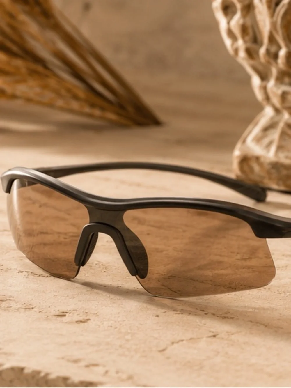 Shield Wrap Sport Sunglasses | Lightweight Rimless Glasses